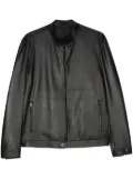 Salvatore Santoro zip-up leather jacket - Black