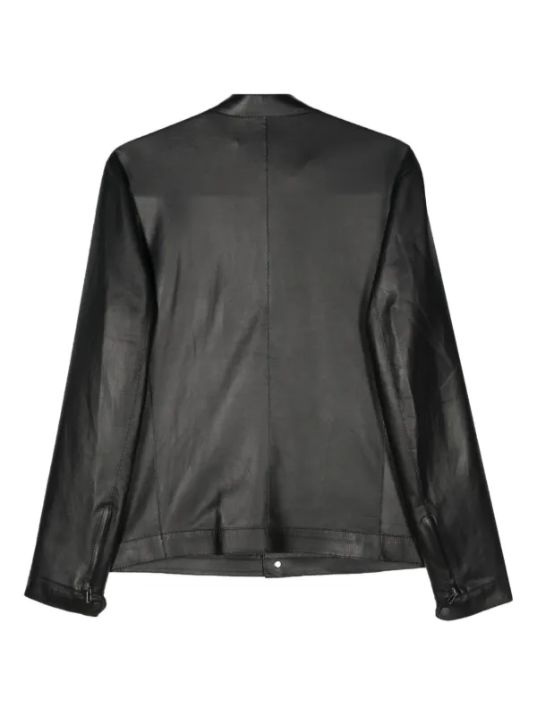 新品✨SalvatoreSantoro ジップアップレザージャケット 黒 48 Salvatore Santoro ジップアップ レザージャケット | ブラック