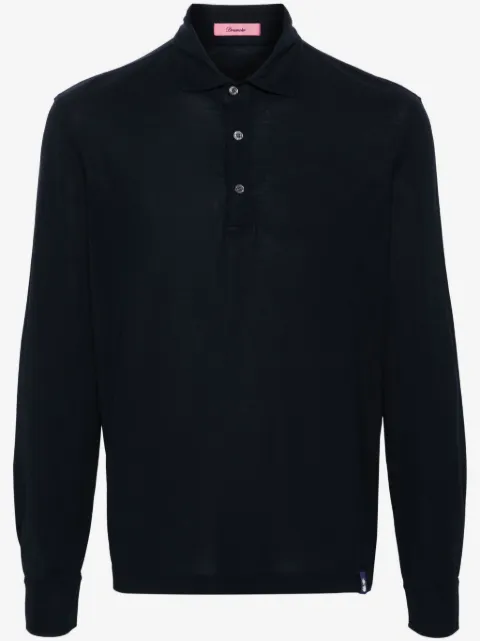 Drumohr spread-collar cotton polo shirt