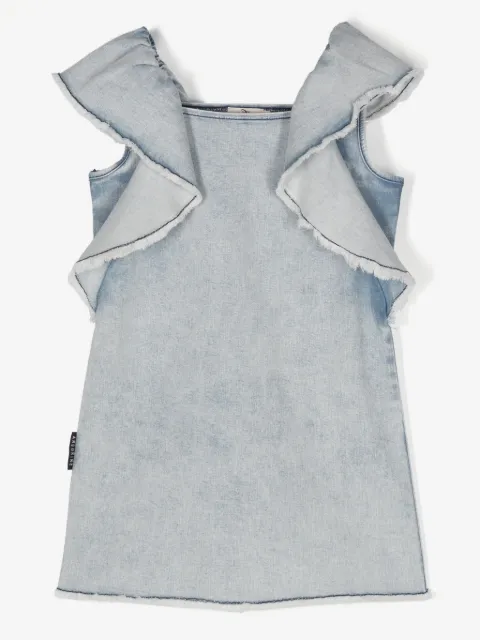 Andorine fringe-detail denim dress