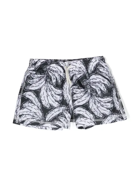 Andorine banana-print drawstring swim shorts