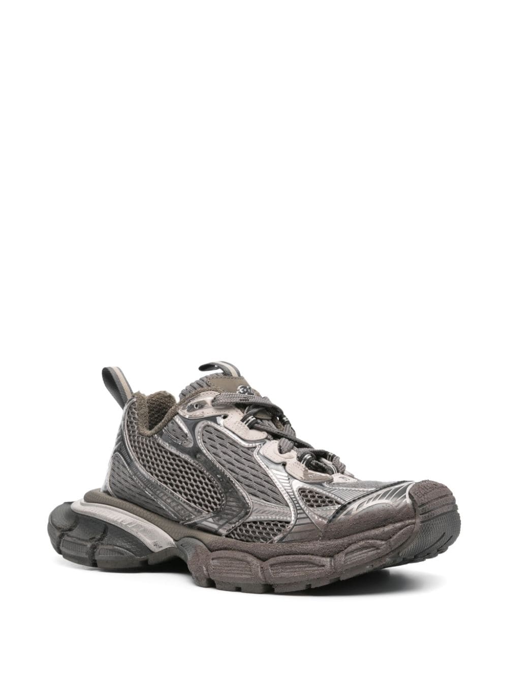 Shop Balenciaga 3xl Worn-out Sneakers In Grey