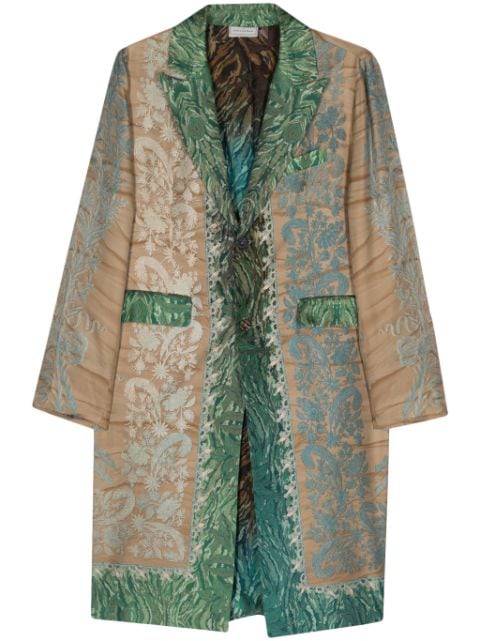 Pierre-Louis Mascia floral silk midi coat