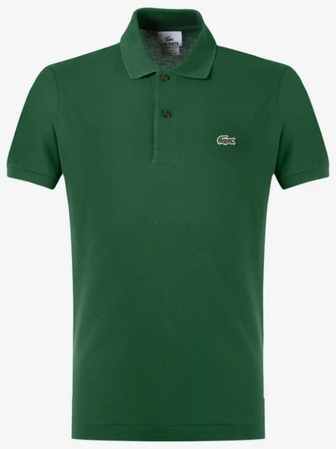 Lacoste logo-patch polo shirt