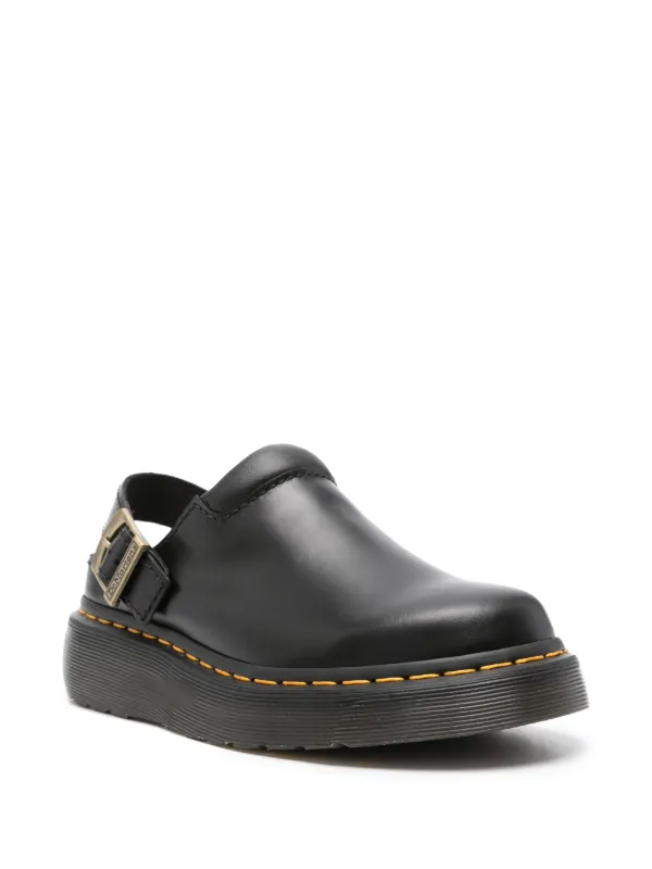 Dr. Martens Jorge II Leather Mules | Black | FARFETCH