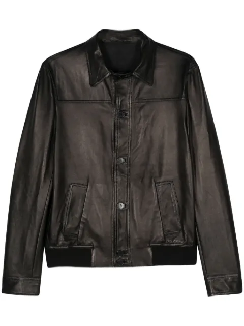 Salvatore Santoro seam-detail leather jacket