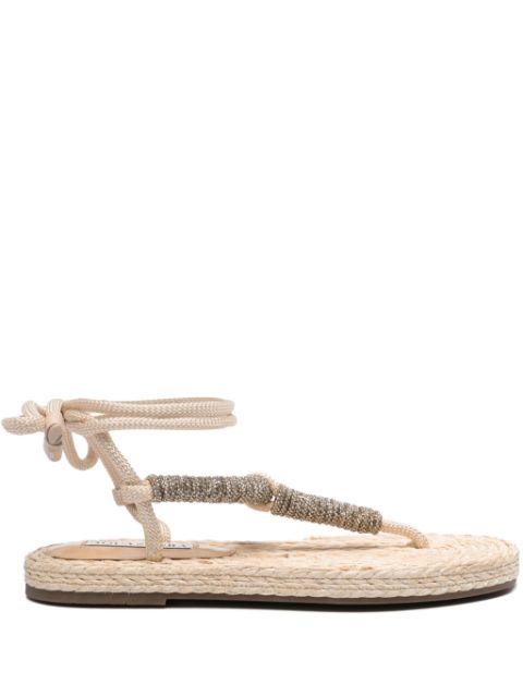 Aquazzura Sunkissed crystal-embellishment espadrilles Women