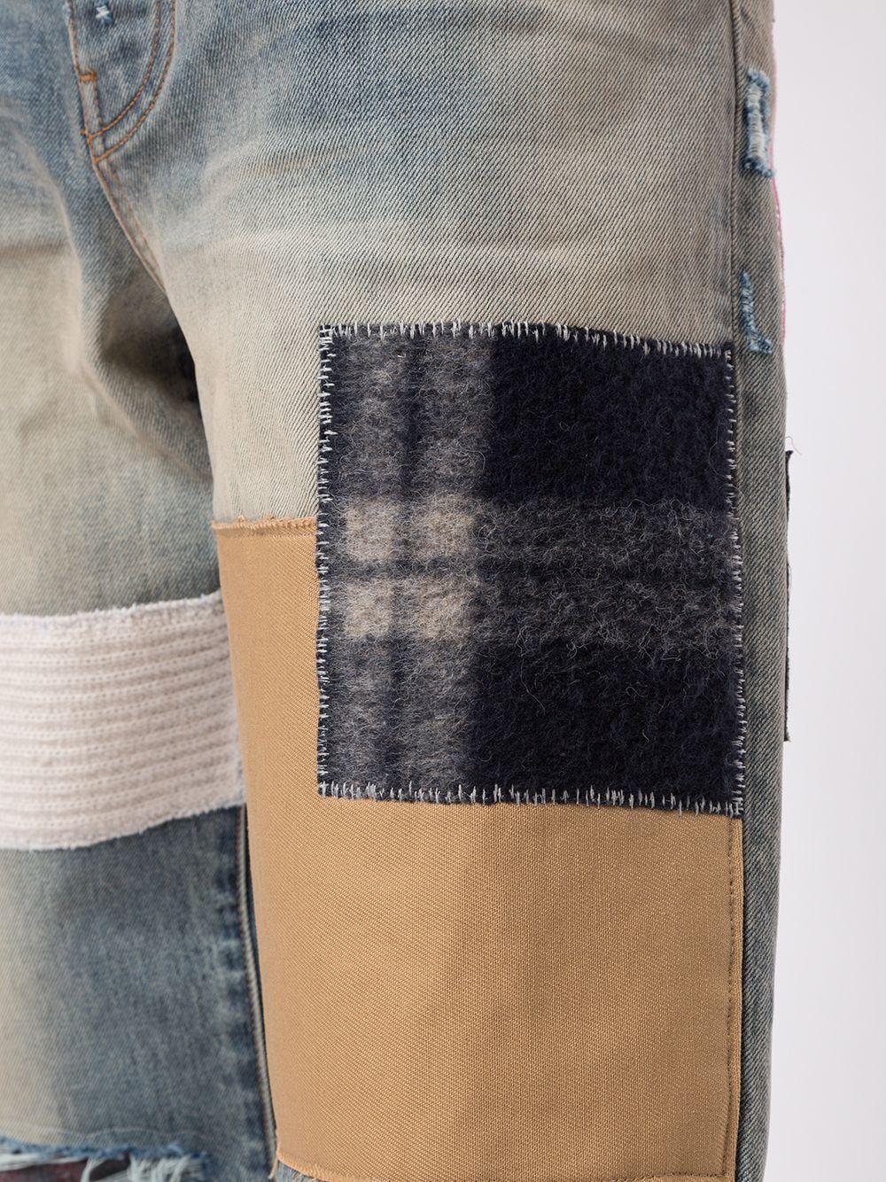 Marni patchwork straight-leg jeans Men