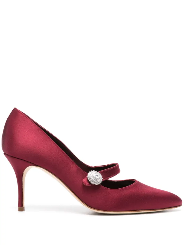 Manolo Blahnik 70mm Marijana Pumps Red FARFETCH PH