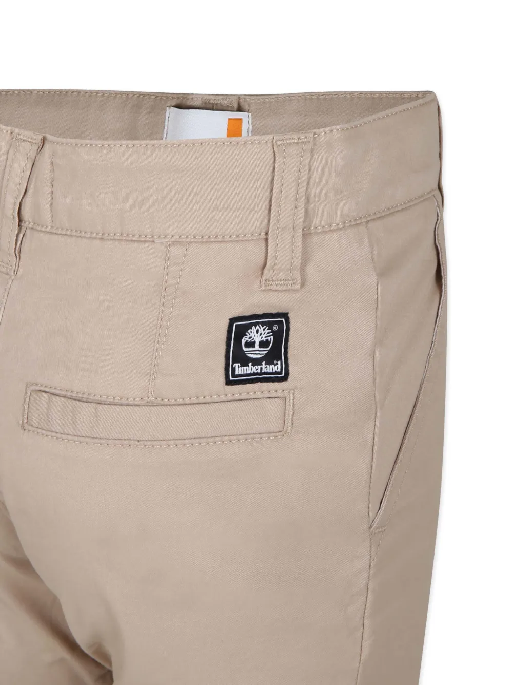 Timberland Kids Skinny broek met omslag Beige