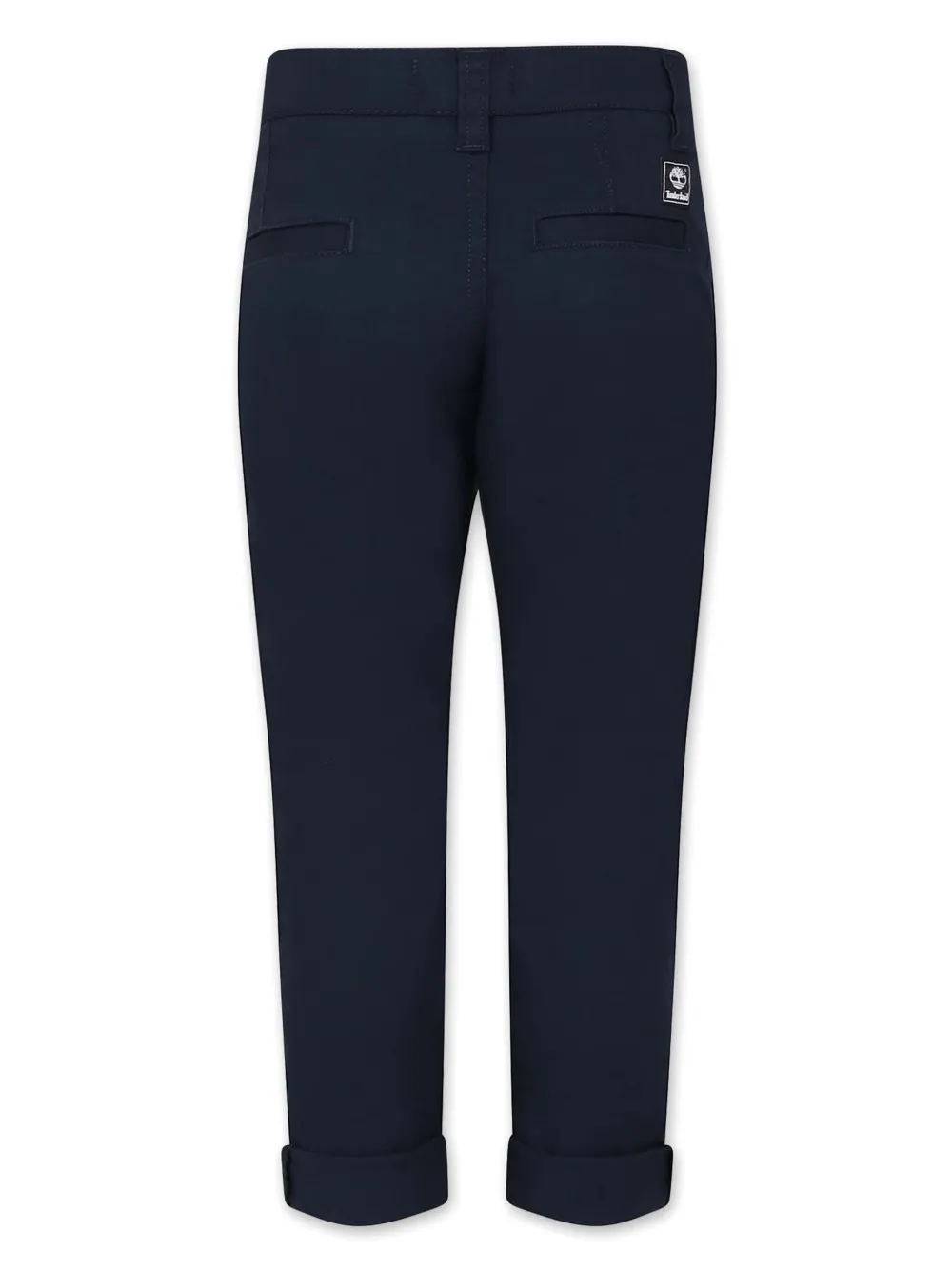 Timberland Kids Skinny broek met omslag Blauw