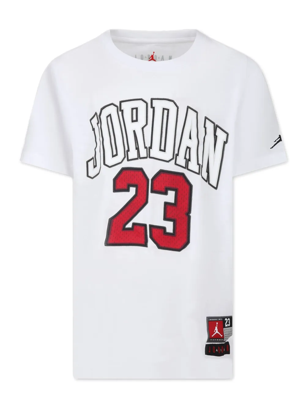 Jordan Kids Katoenen T-shirt met logoprint Wit