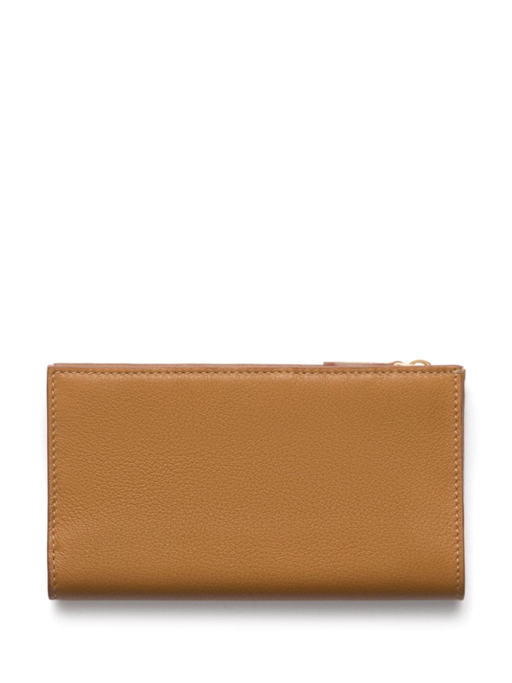 Shop Prada Bi-fold Leather Wallet In Brown