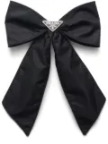 Prada Re-Nylon bow hair clip - Black