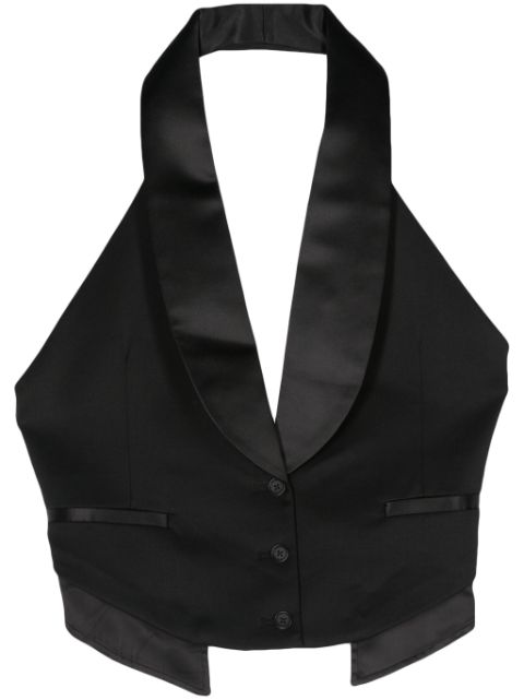 Simkhai open-back waistcoat