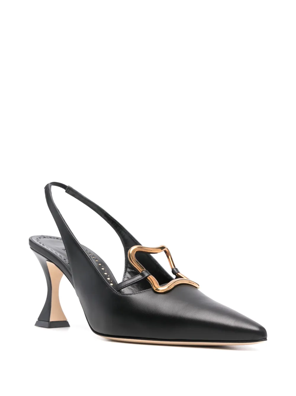 Manolo Blahnik 70mm Nikkal slingback pumps - Zwart