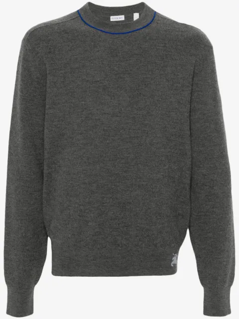 Burberry Equestrian Knight-intarsia knit sweater