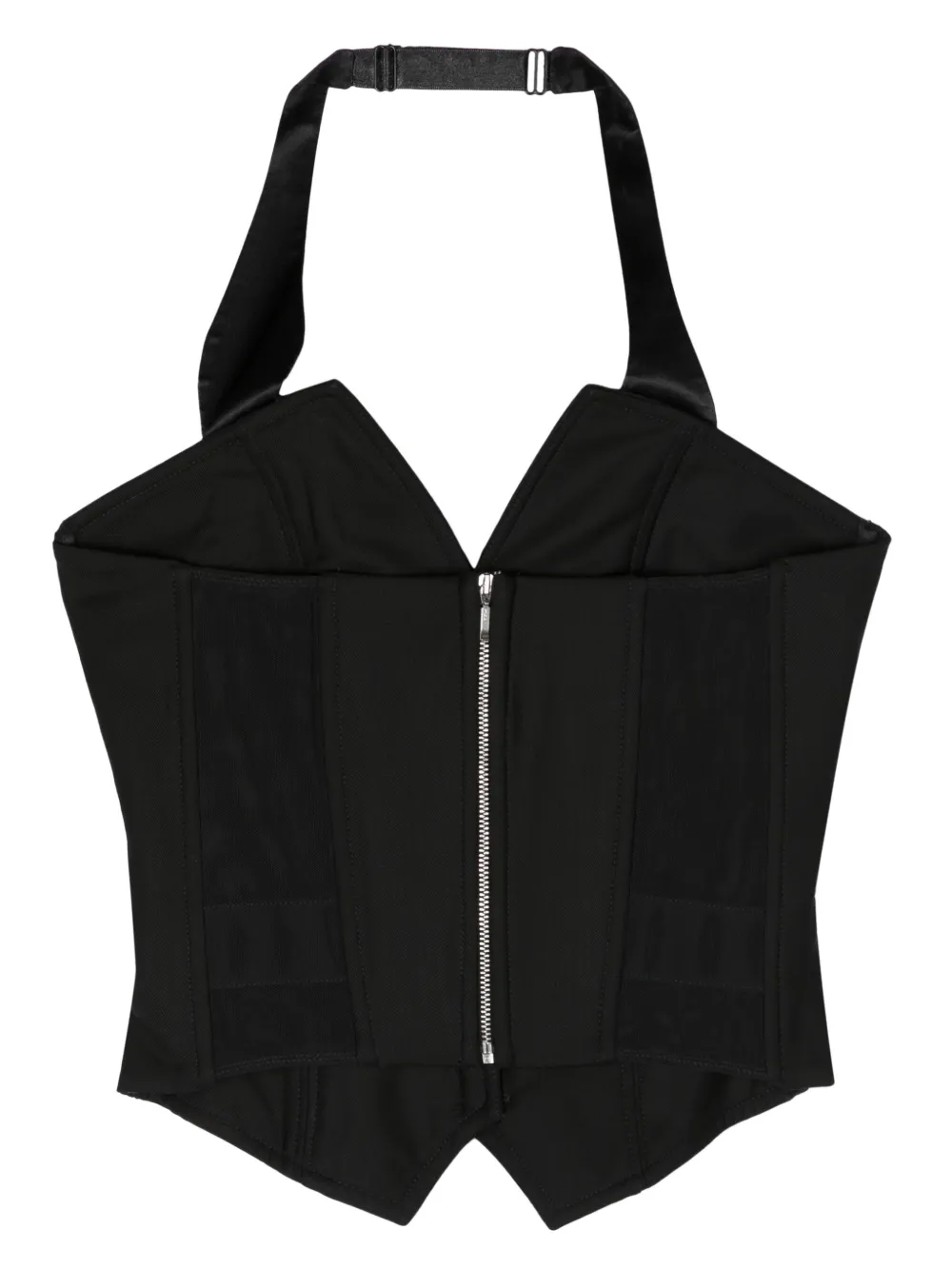 Seen Users After-hours Wool Corset Top In Black