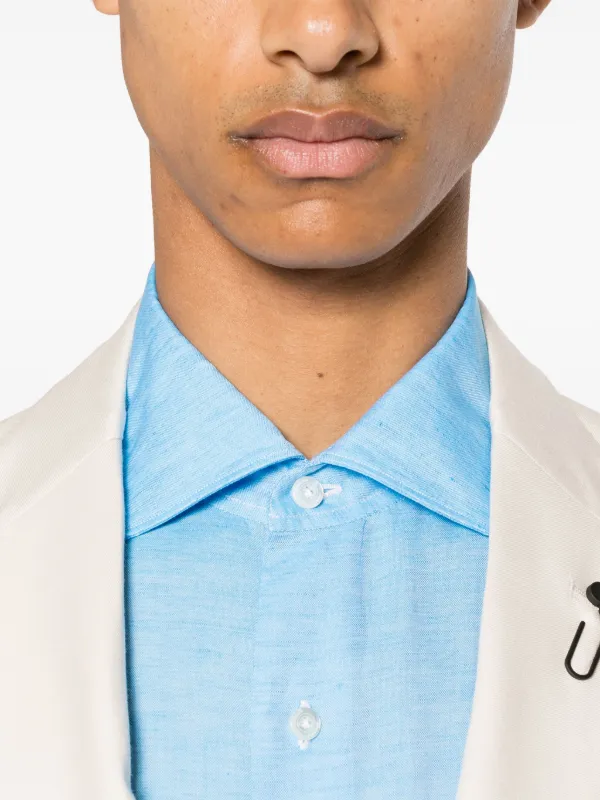 Finamore 1925 Napoli long-sleeves Shirt | Blue | FARFETCH CA