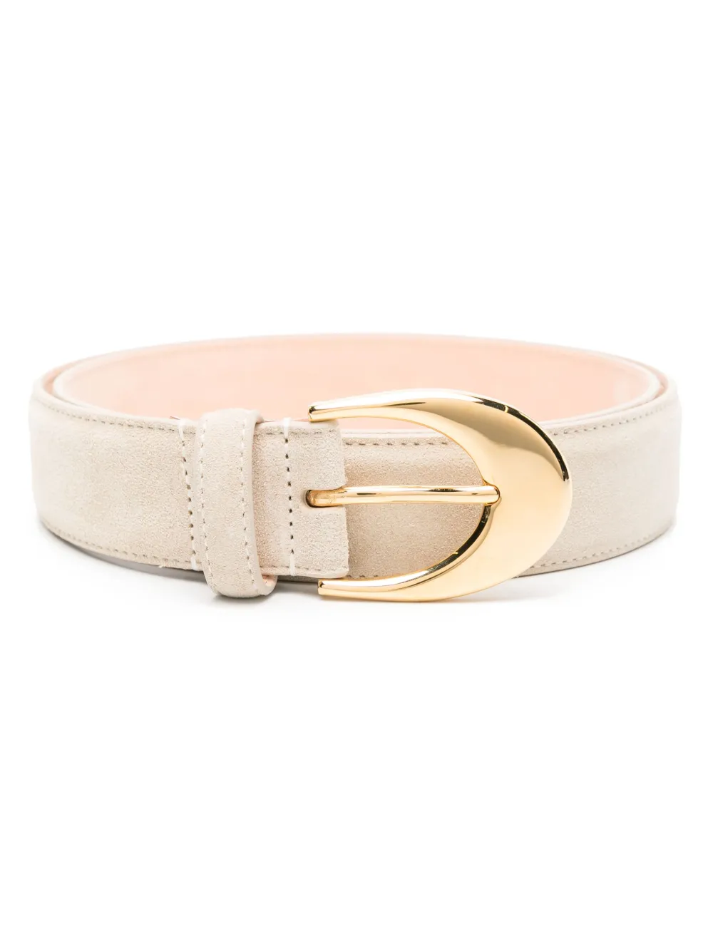 Eyesy buckled suede belt