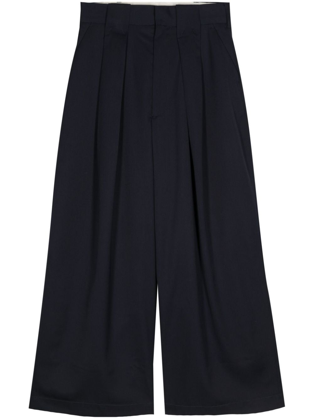 Meryll Rogge High-waist Wide-leg Trousers In Blue