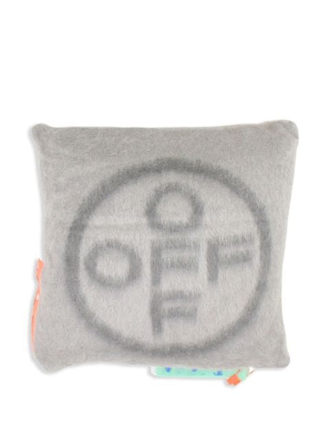 Off-White Off-Cross mohair-blend pillow