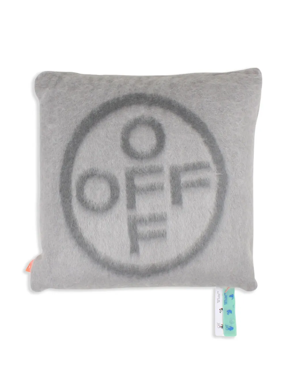 Off-White Kussen van mohairblend - Grijs