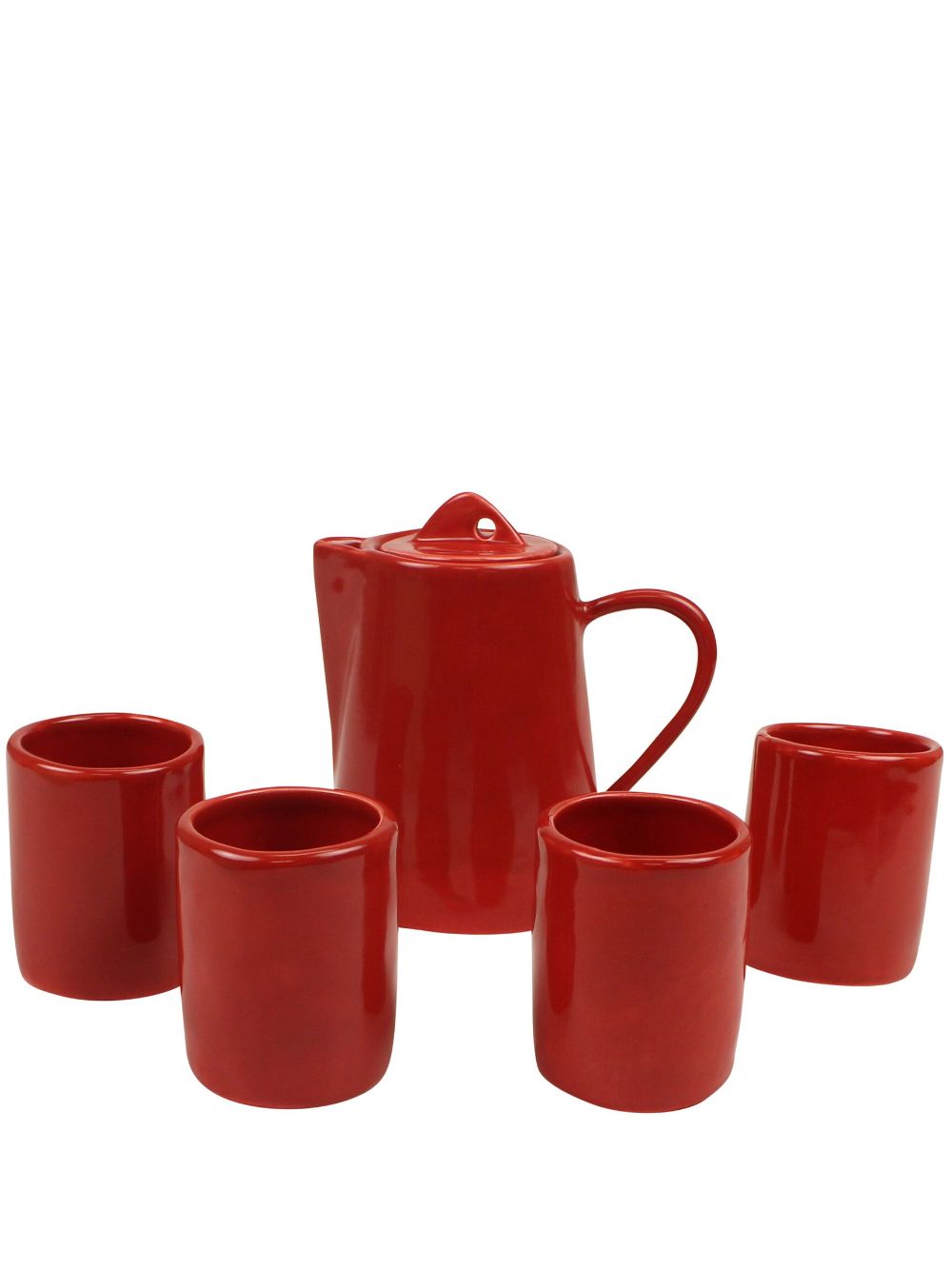 Shop Off-white Teapot Set "red"