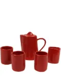 Off-White TEAPOT SET ""Red""