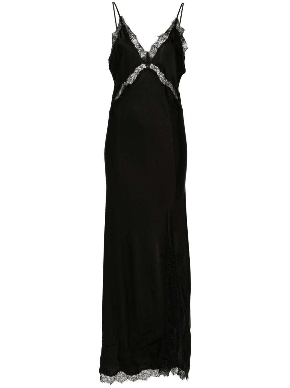 Herskind Jonathan Lace-trim Dress In Black