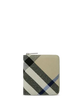 その他 Burberry 8080322 Burberry Medium Check Zip Wallet | Neutrals | FARFETCH