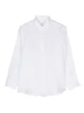 Mariella Ferrari band-collar slub shirt - White