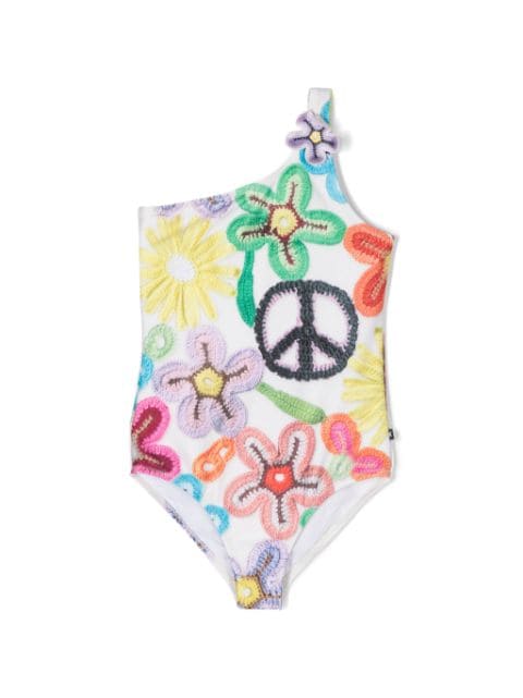 Molo Nai Flower-Power-print swimsuit