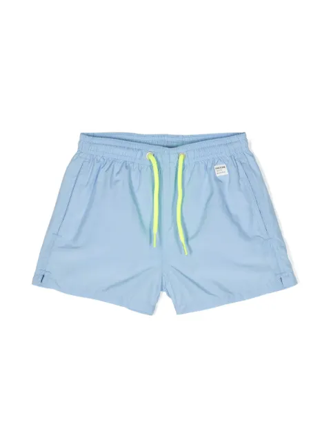 MC2 Saint Barth Kids shorts de playa con parche del logo