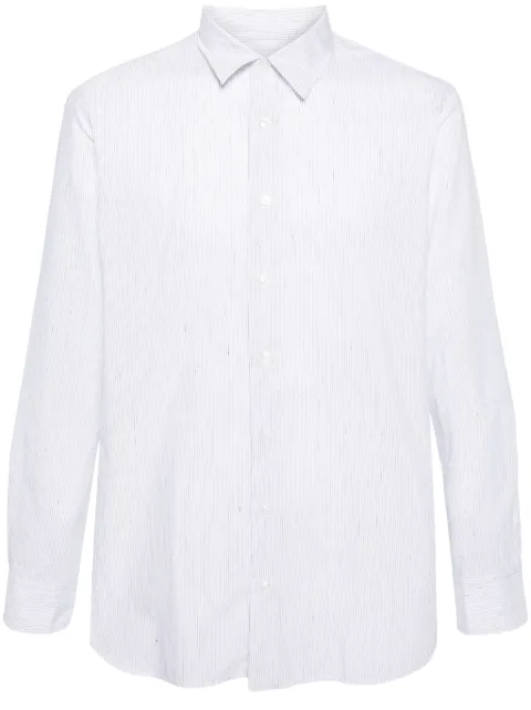 Lardini striped linen-blend shirt