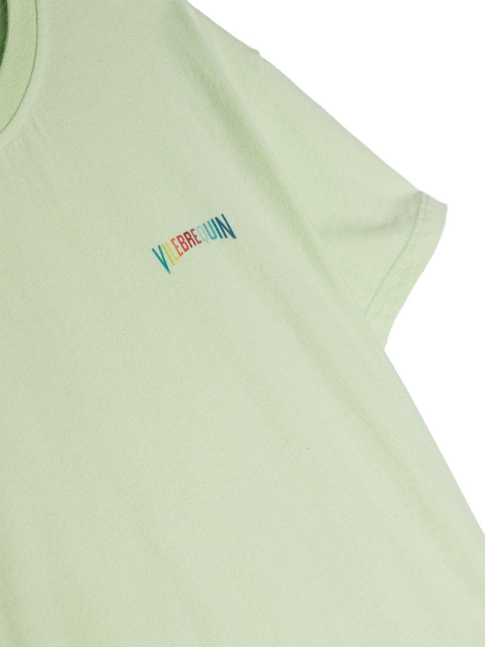 Vilebrequin Kids Katoenen T-shirt met logoprint Groen