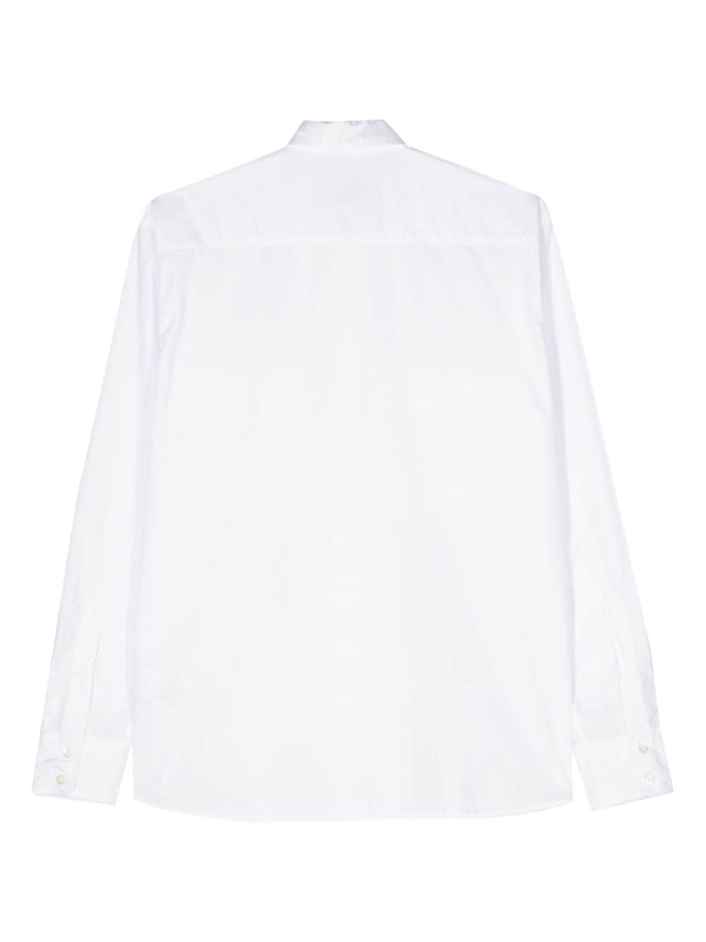 Shop Aspesi Long-sleeve Cotton Shirt In White