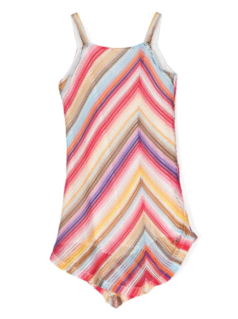 Missoni Kids zigzag sleeveless dress