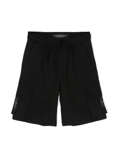 John Richmond Junior logo-print cargo shorts