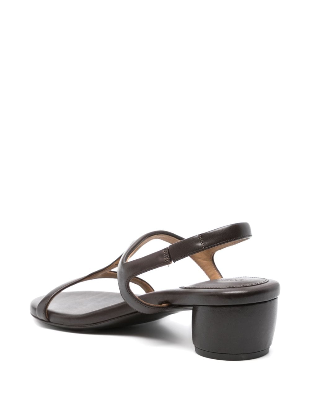Shop Marsèll 50mm Leather Sandals In Brown
