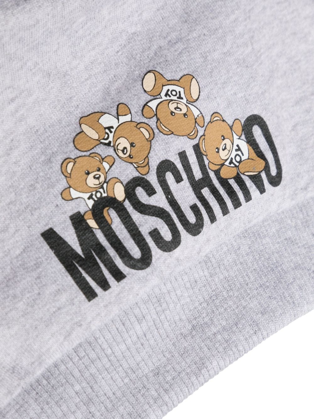 Image 2 of Moschino Kids Teddy Bear cotton babygrow set