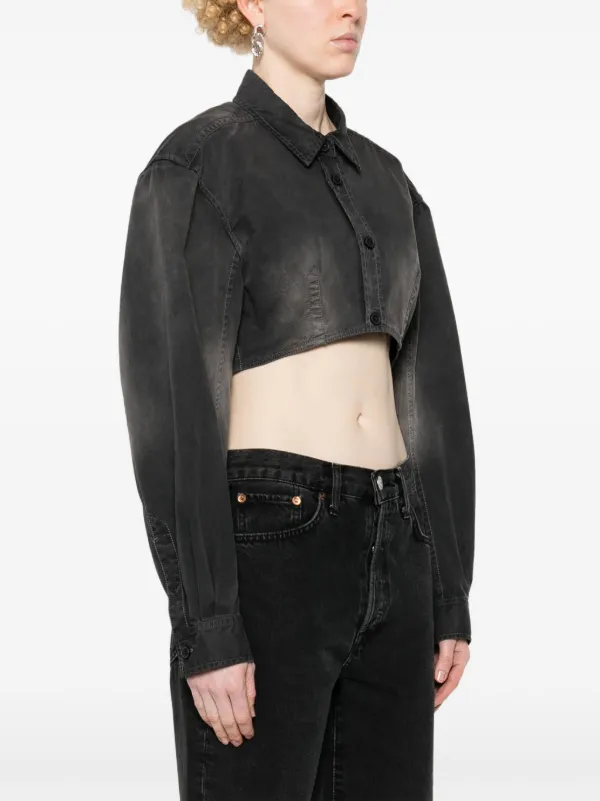 alexander wangグレー クロップドトップス