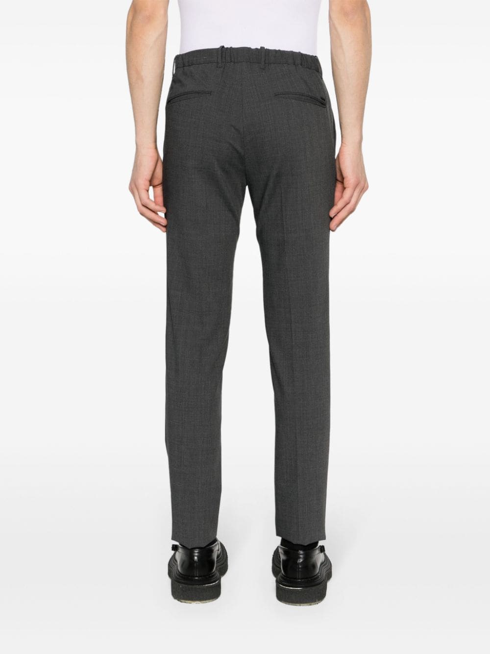Shop Incotex Tapered-leg Tailored Trousers In Grey