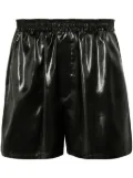 SAPIO ciré-effect shorts - Black