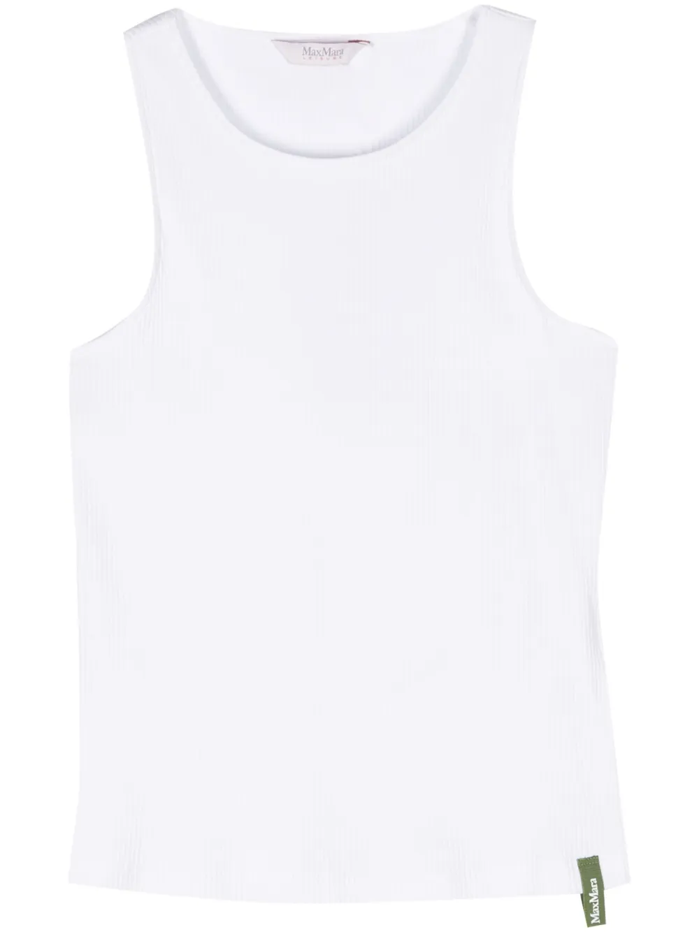 Max Mara Leisure Geribbelde tanktop Wit