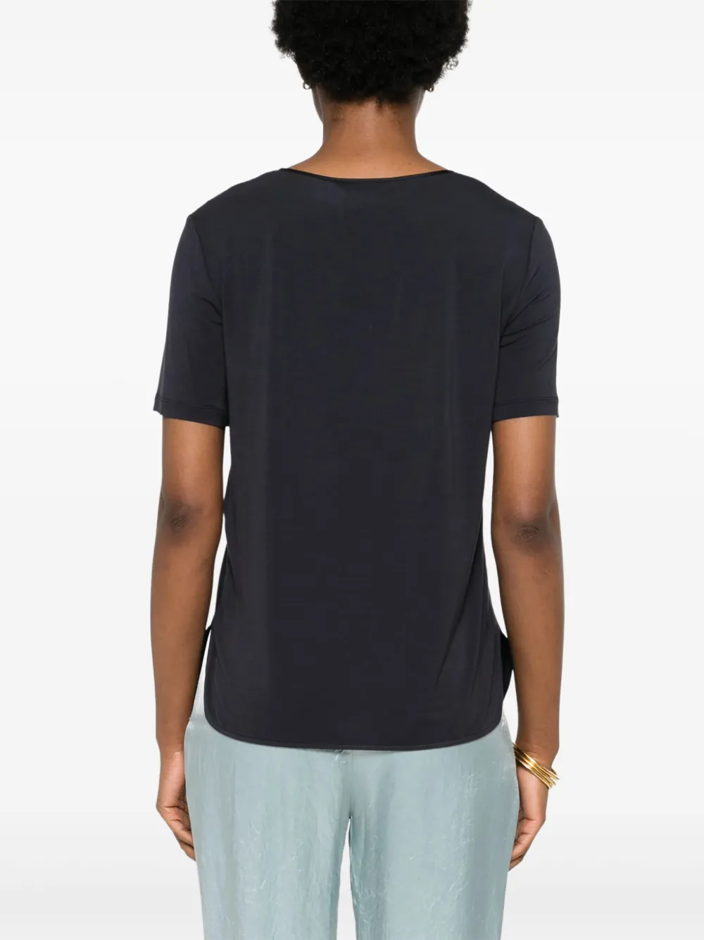 Max Mara Leisure T-shirt met contrasterend vlak Blauw