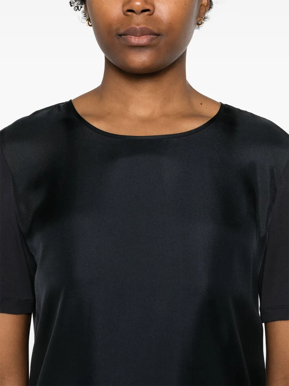 Max Mara Leisure T-shirt met contrasterend vlak Blauw