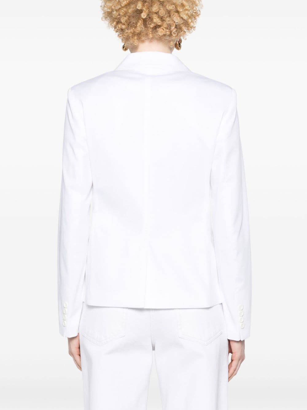 Shop Max Mara Sarnico Single-breasted Blazer In White