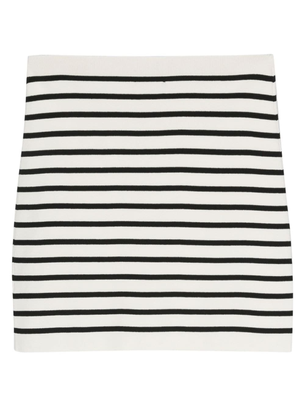 Roberto Collina striped knitted skirt - Wit