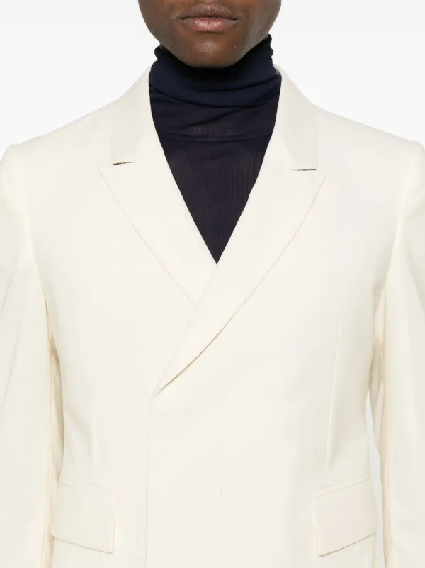 SAPIO N° 2 DOUBLE-BREASTED WOOL COAT SAPIO Wool Coat | Neutrals | FARFETCH